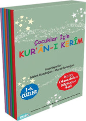 Cocuklar icin Kur'an-ı Kerim 1-6. Cüzler (6 Kitaplık Set)