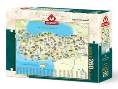 Turkiye Haritasi 260 Parça Puzzle