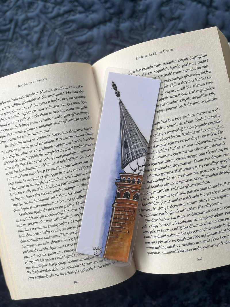 Minareli Galata Kulesi - Kitap Ayraci