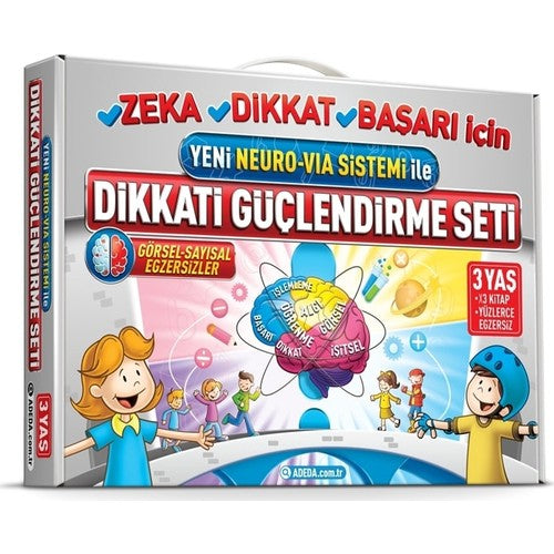 Dikkati Güçlendirme Seti (3 Yaş) (Yeni Neuro-Via Sistemi ile)