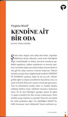 Kendine Ait Bir Oda (Turkuaz Yayinlari)